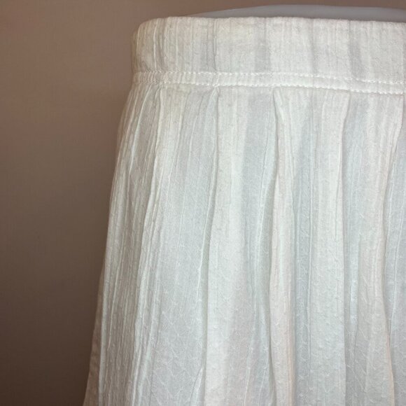 ANN TAYLOR LOFT Women's White Cotton Skirt - Size 0 - NWT $44.50 - Picture 2 of 4